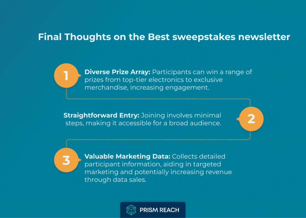 Conclusion for Best Sweepstakes: Your Ultimate Newsletter Guide