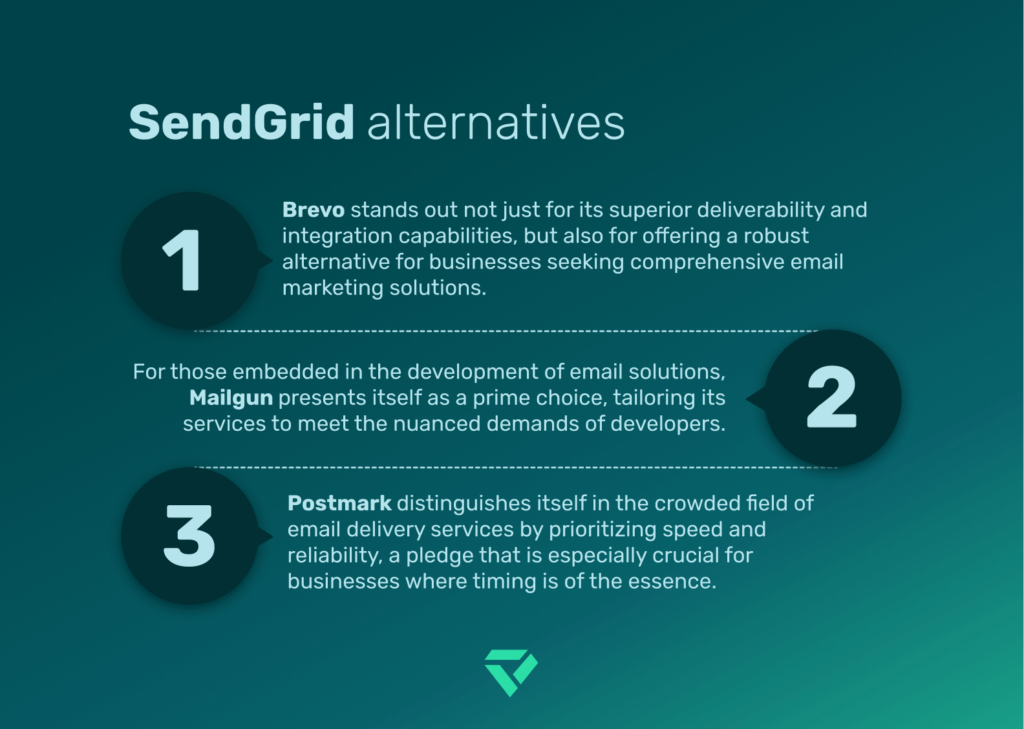 Comparison Table: The Top SendGrid Alternatives 