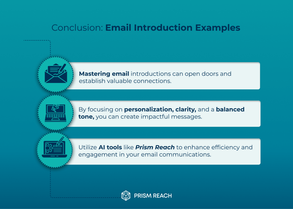 Conclusion for Best Email Introduction Examples to Make a Strong First Impression