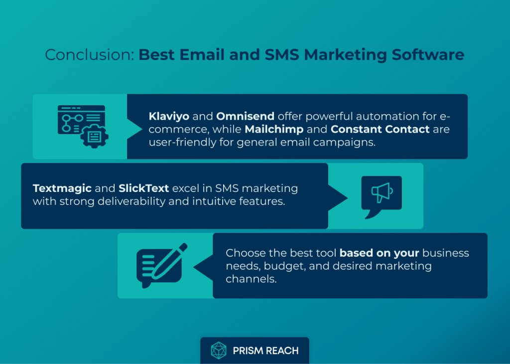 Conclusion for Best Email and SMS Marketing Software for Superior Campaigns