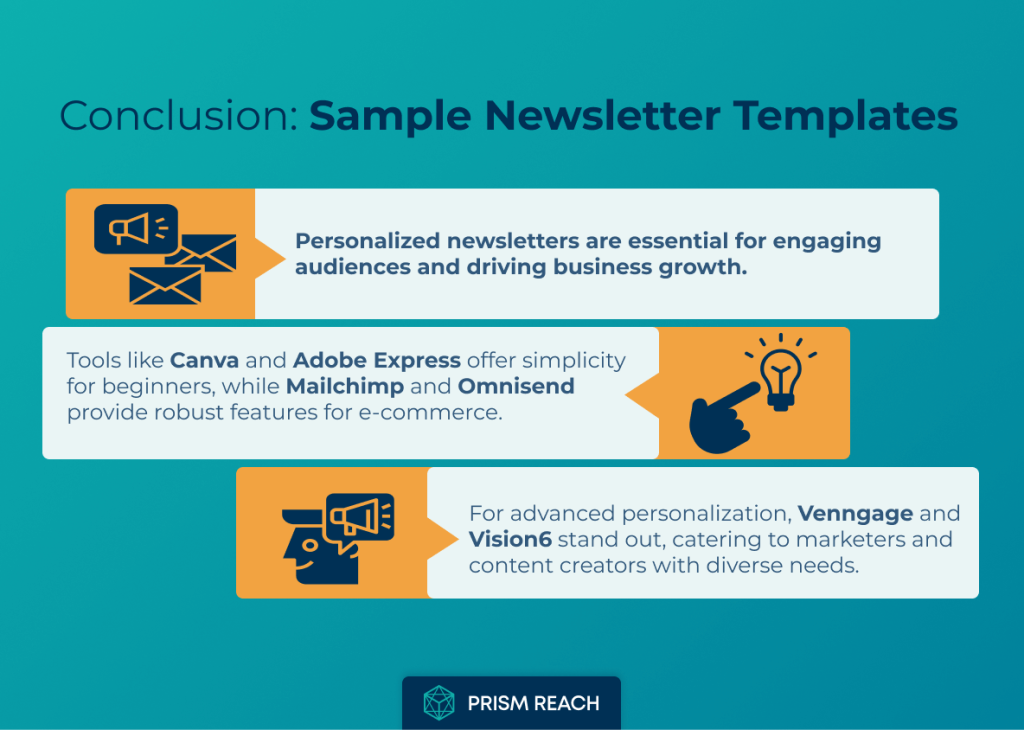 Conclusion for Explore Top Sample Newsletter Templates for Every Occasion