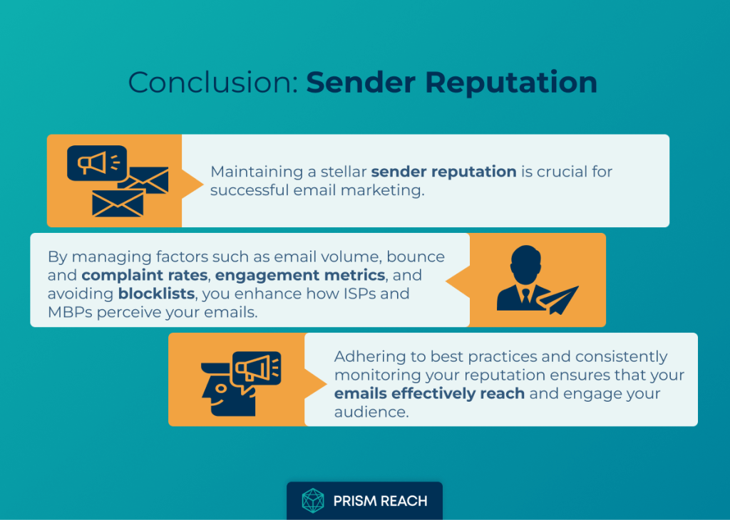 Conclusion for Secrets of Sender Reputation for Email Success