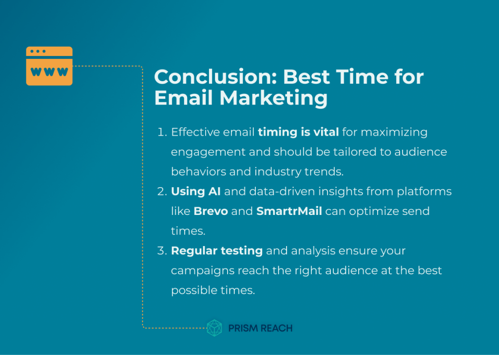 Conclusion for Optimizing Your Inbox Impact: Pinpointing the Best Time for Email Marketing