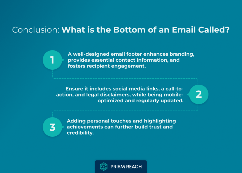 Conclusion for What is the Bottom of an Email Called? Exploring the Email Signature