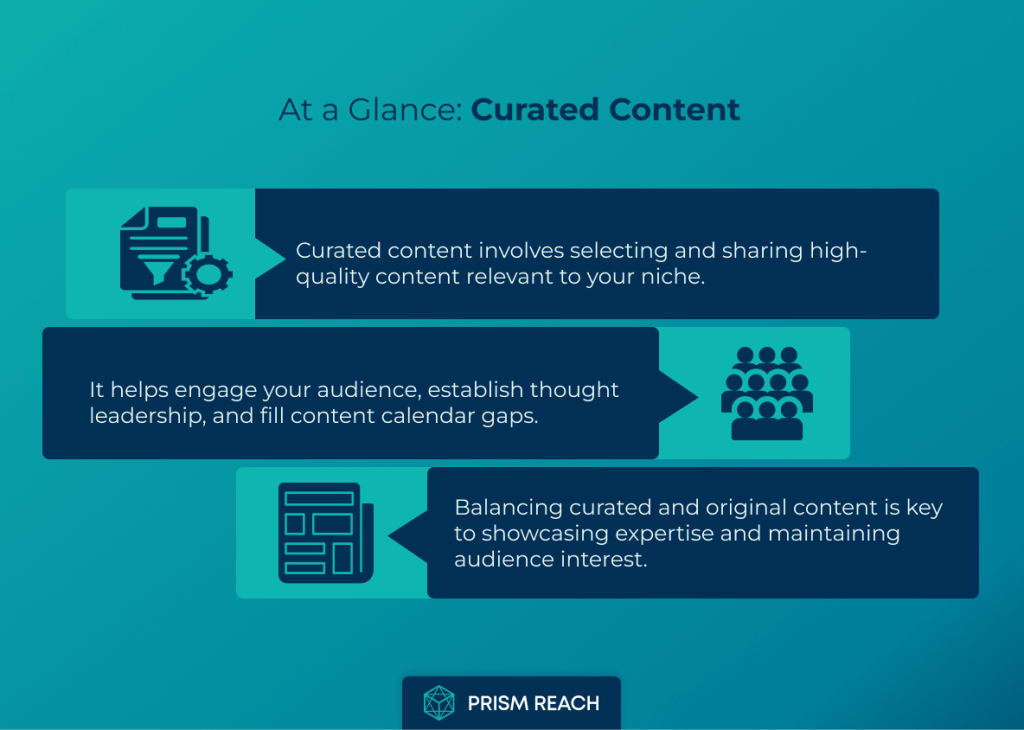 At a Glance: Effective Strategies for Curated Content Success