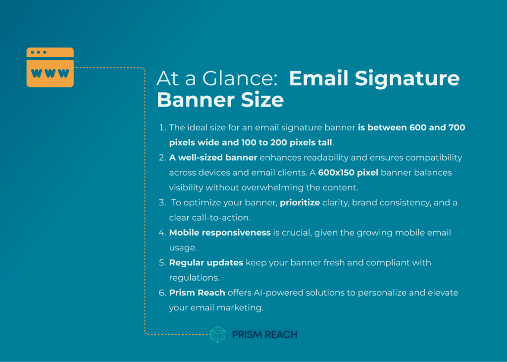 At a Glance: Perfect Email Signature Banner Size for Maximum Impact