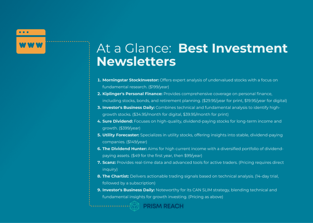 At a Glance: Best Investment Newsletters for Your Financial Goals