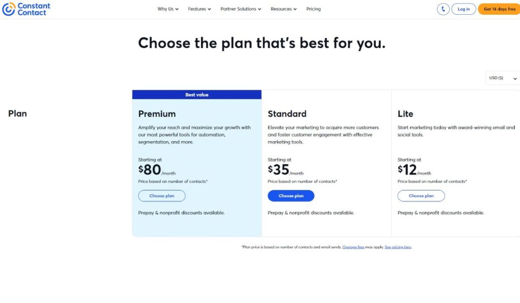 Pricing Considerations: Constant