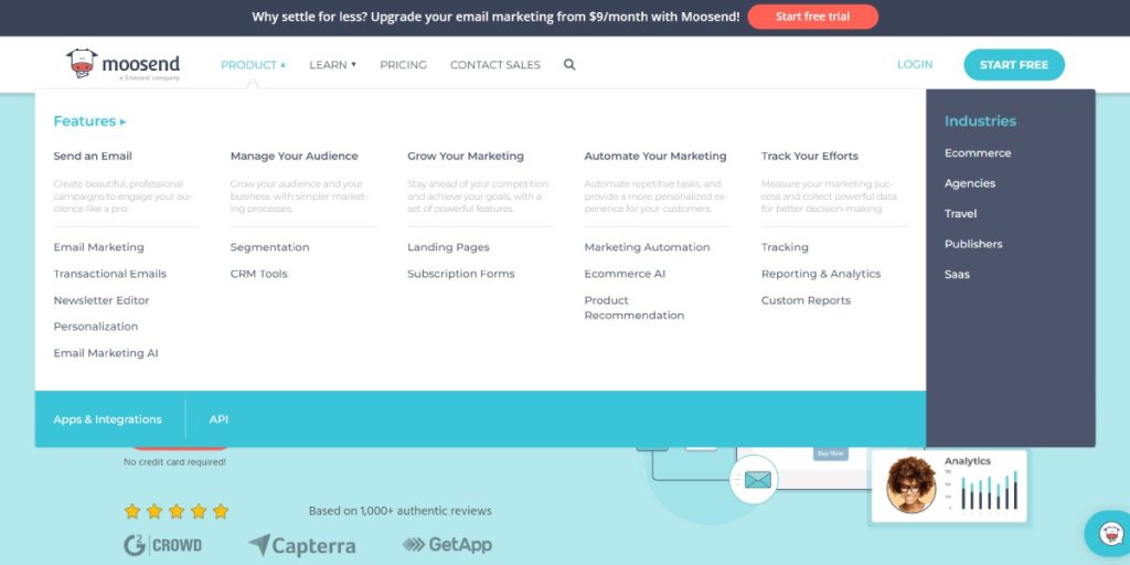 Navigating the Email Marketing Landscape: Moosend Platform