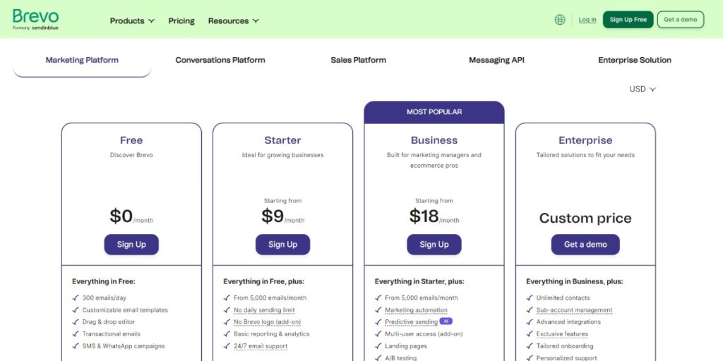 Pricing and Value-Brevo formerly Sendinblue
