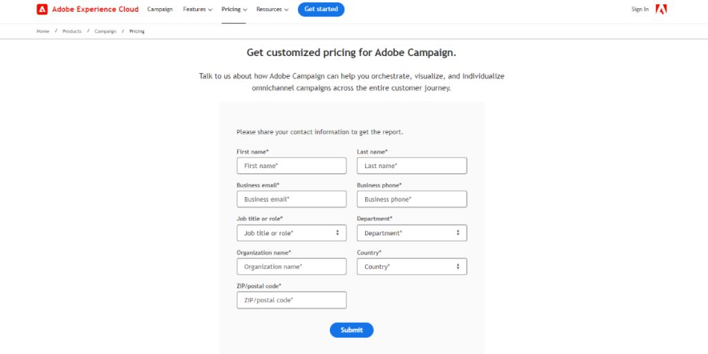 Pricing Models for Adobe Campaign