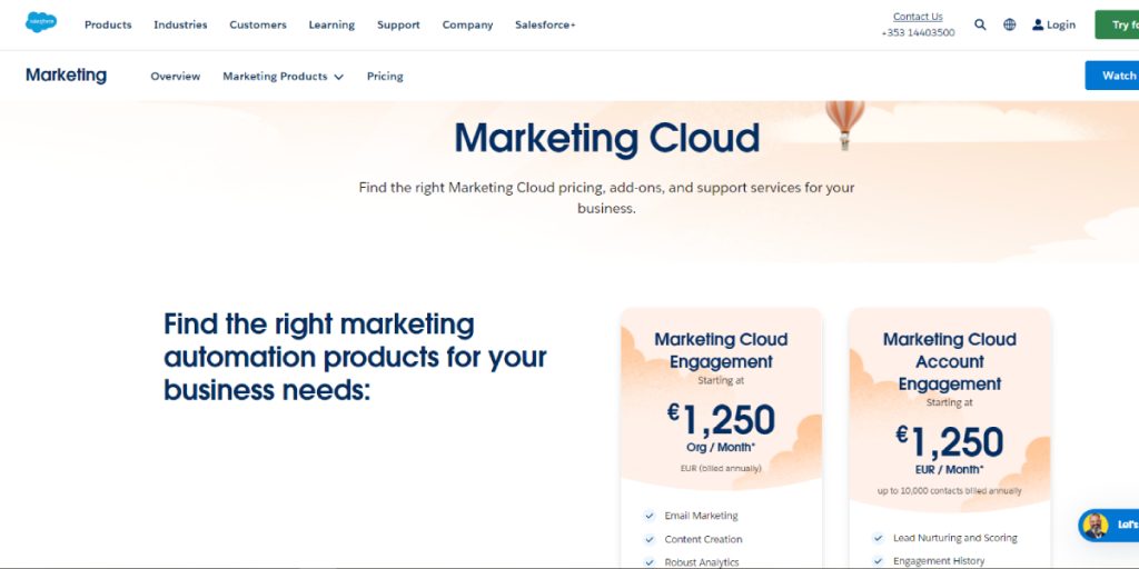 Pricing Models for Salesforce Marketing Cloud