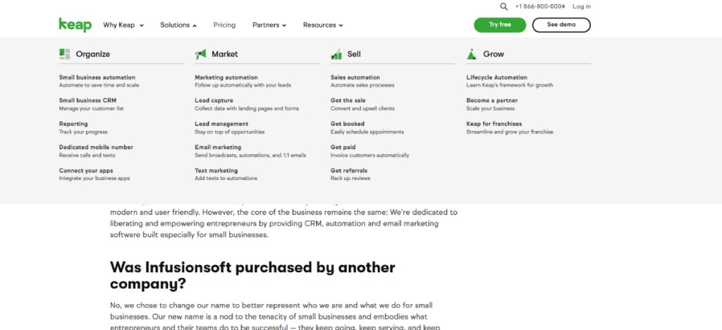 Navigating the Features: Infusionsoft (Keap) vs Ontraport