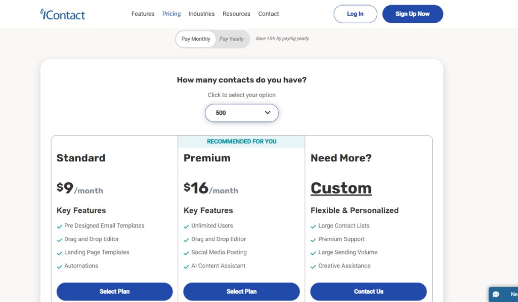 Pricing Models and Scalability-iContact