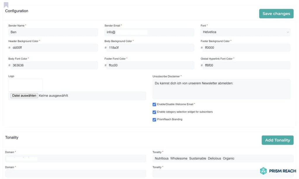 Seamless Setup and Integration Prism Reach